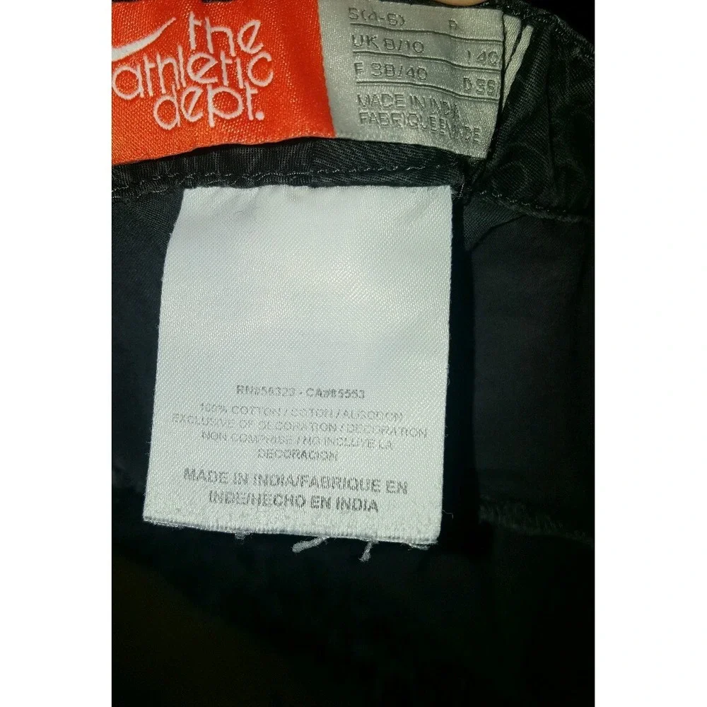 Nike The Athletic Dept. Women's‎ Fitness Cotton Capr Pants Sz Small Gray pockets